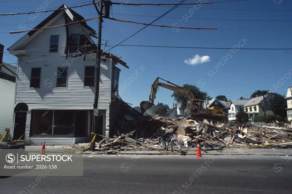Demolition Gloucester Massachusetts, USA