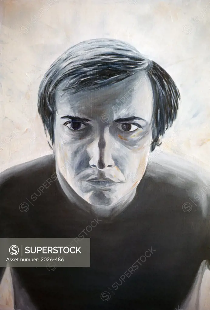 Self Portrait, Anthony Butera, (b.20th C.), Oil