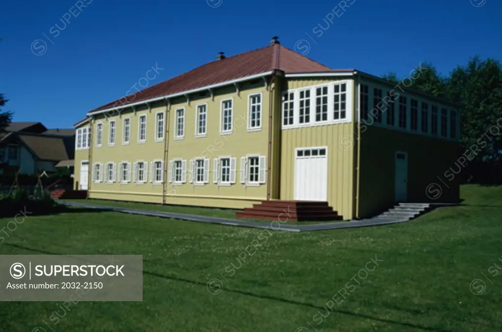 Facade of a house, Russian Bishop's House, Sitka, Alaska, USA