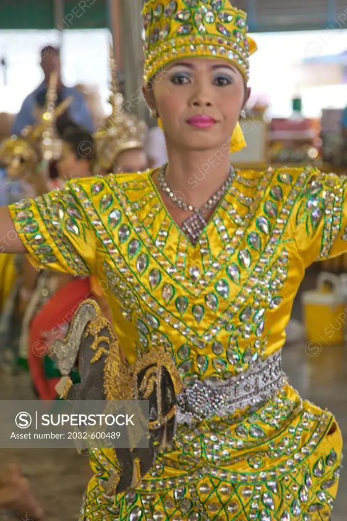 Buddhist temple dancer, Pattaya, Thailand