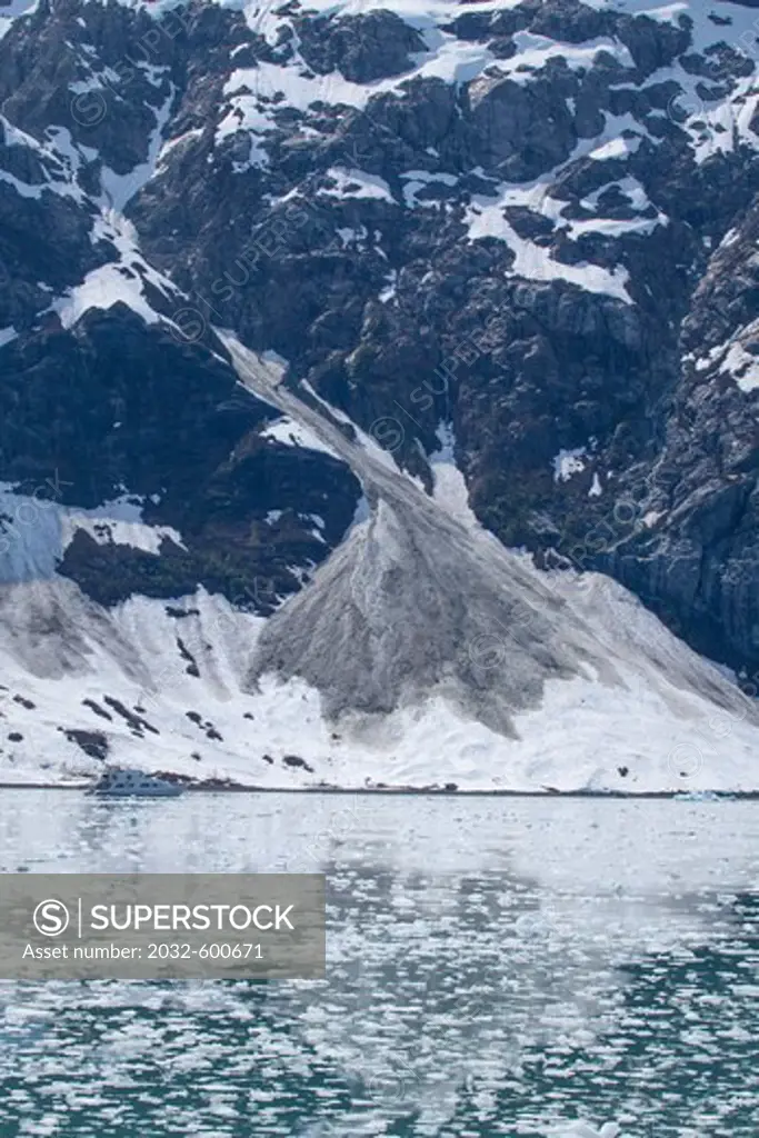 USA, Alaska, Tracy Arm Fjord, View of Tidewater Glacial ice