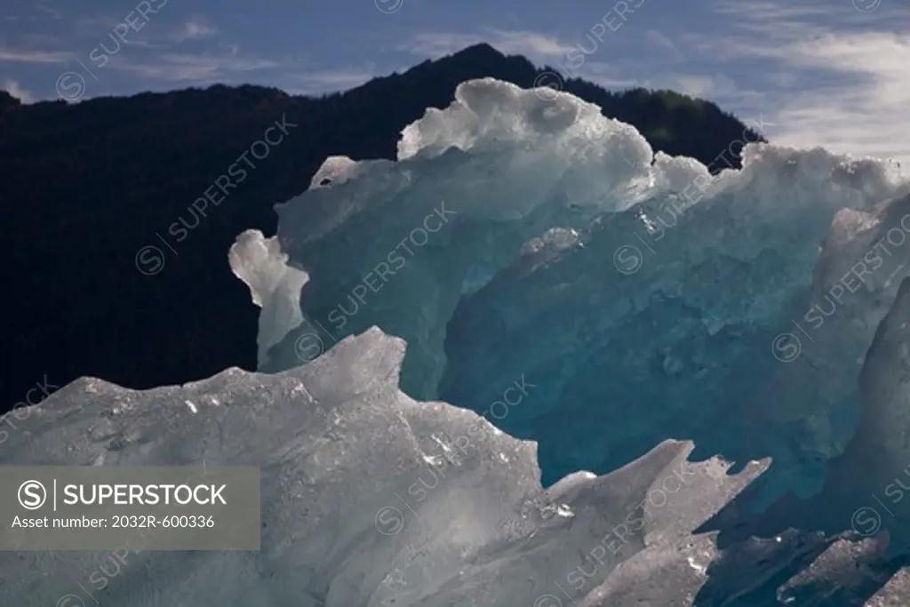 USA, Alaska, Le Conte Glacier, melting iceberg