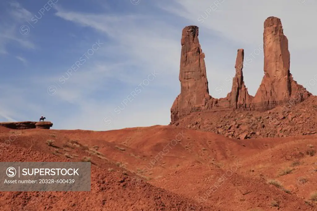 USA, Arizona, Monument Valley, Landscape with rock formations