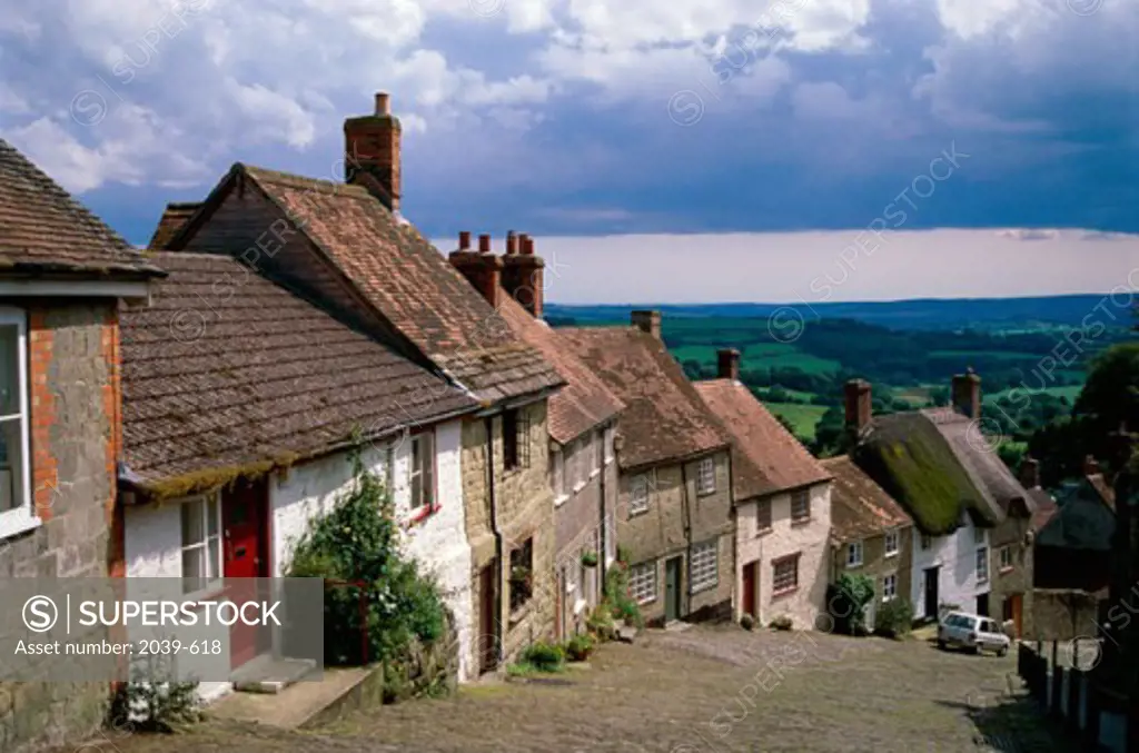 Gold Hill and Blackmore Vale, Shaftsbury, Dorset, England