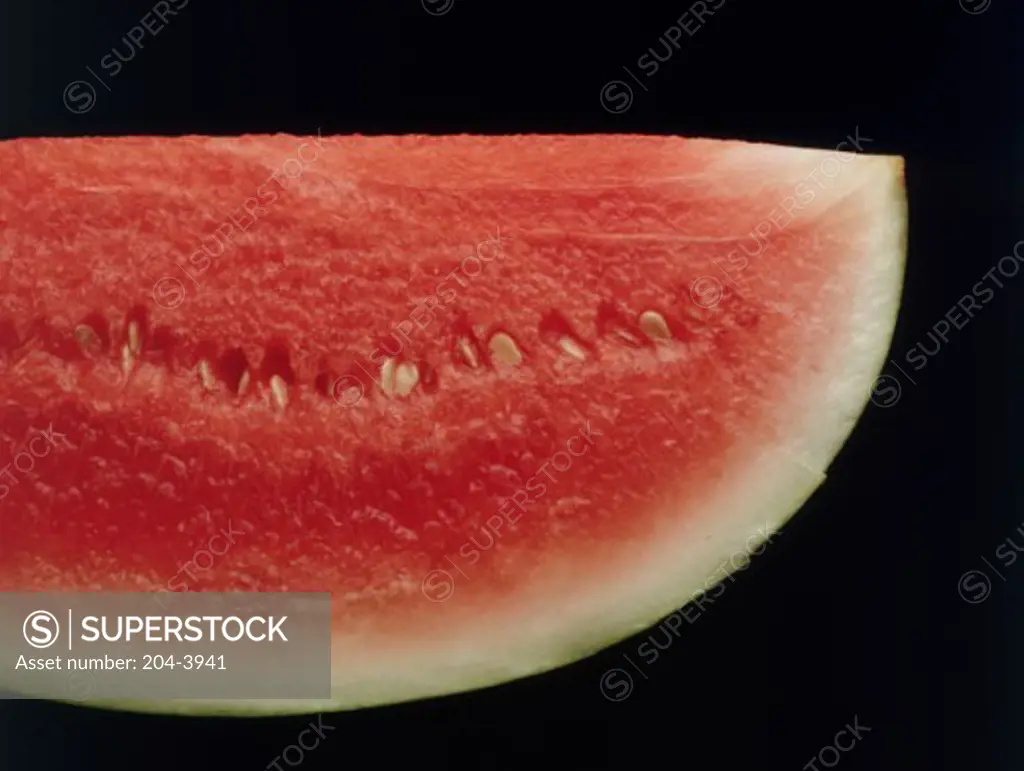 Close-up of a slice of watermelon
