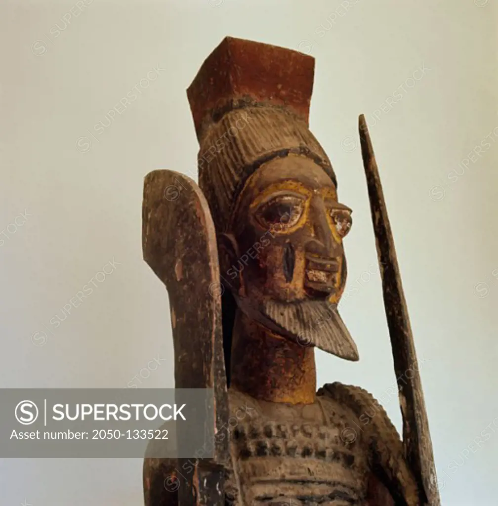 Male Figure Nigeria Wood National Museum, Lagos, Nigeria 