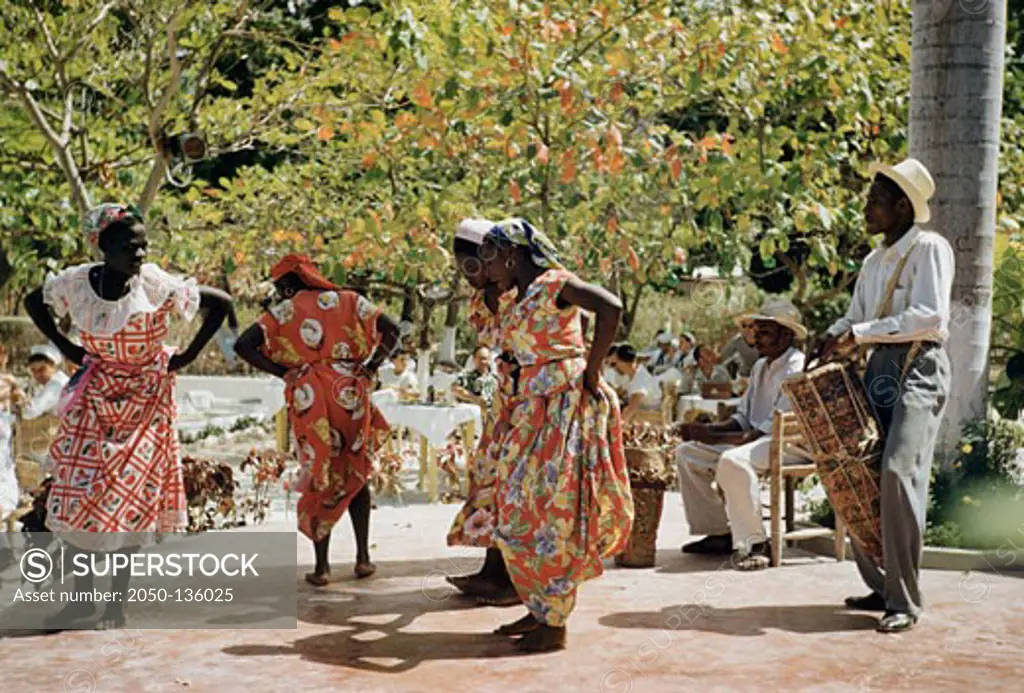 Drummer And Dancers Haiti