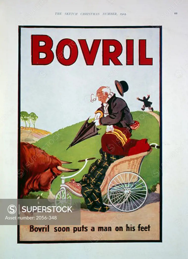 Bovril Advertisement in the Sketch of Christmas, 1924, Nostalgia Cards