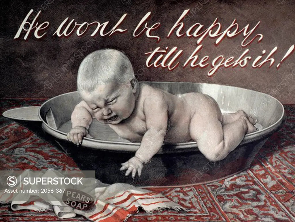 He Wont' Be Happy Till He Gets It!, 1893, Nostalgia Cards, Pears Annual