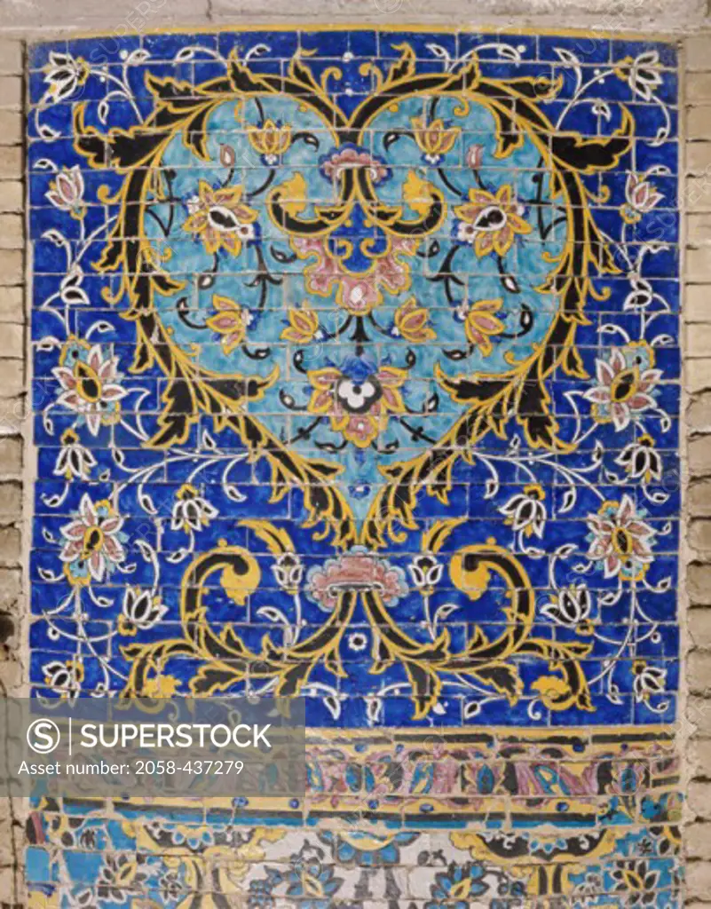 Faience Tiles Friday Mosque Qazivan Iran