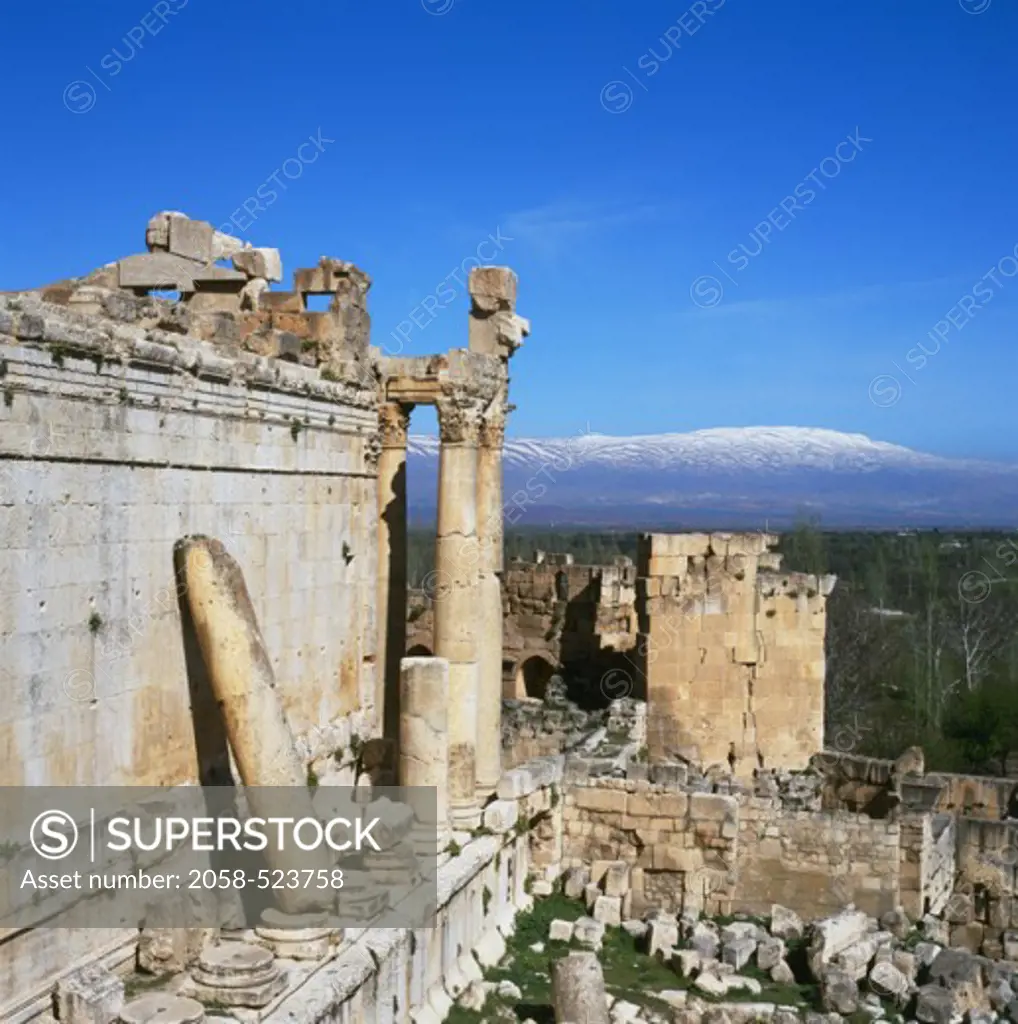 Temple of Bacchus Baalbek Lebanon
