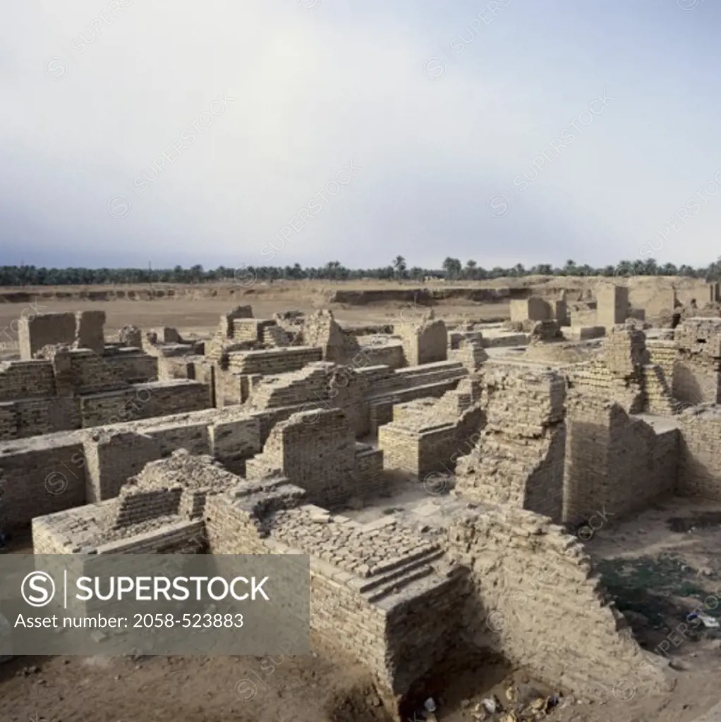 Southern Palace of King Nebuchadnezzar Babylon Ruins Iraq