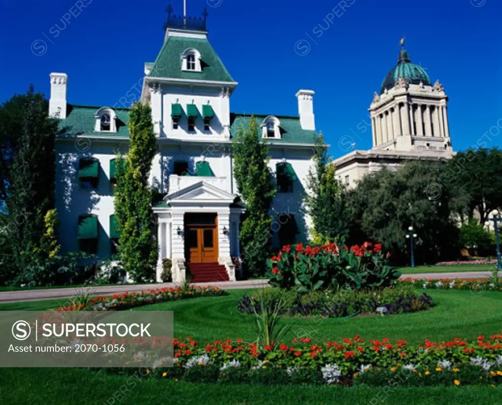 Low angle view of a building, Government House, Winnipeg, Manitoba, Canada
