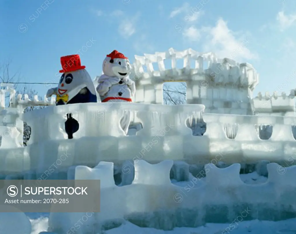 Ice Sculptures at Ice Palace, Winter Carnival, Quebec, Canada
