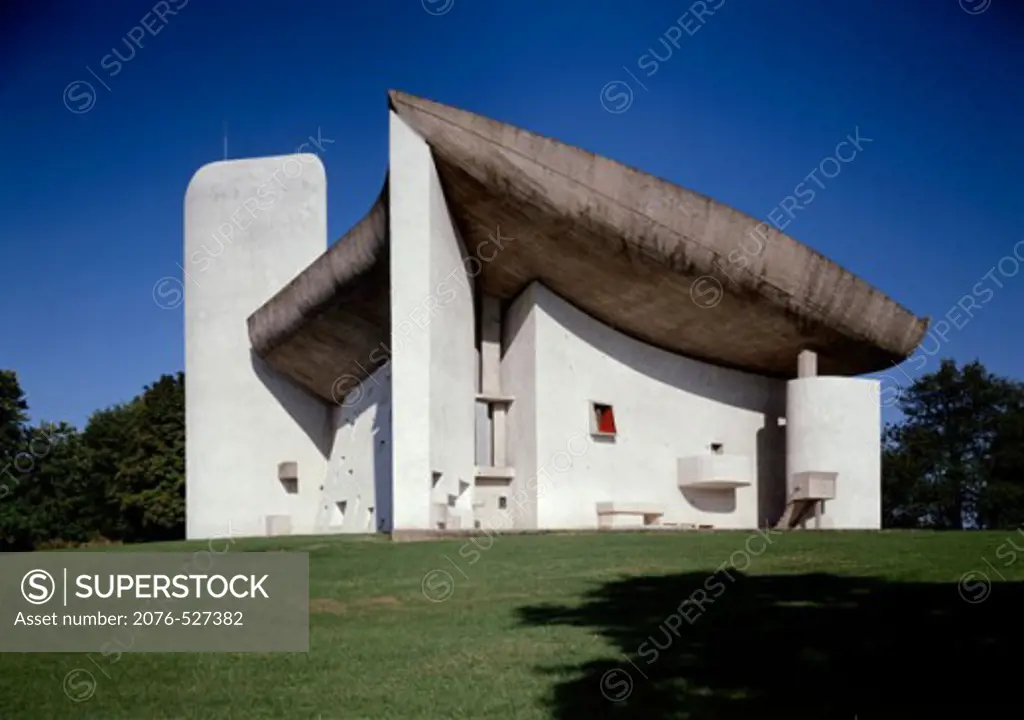 Chapel of Notre Dame du Haut By Architect Le CorbusierRonchamp France
