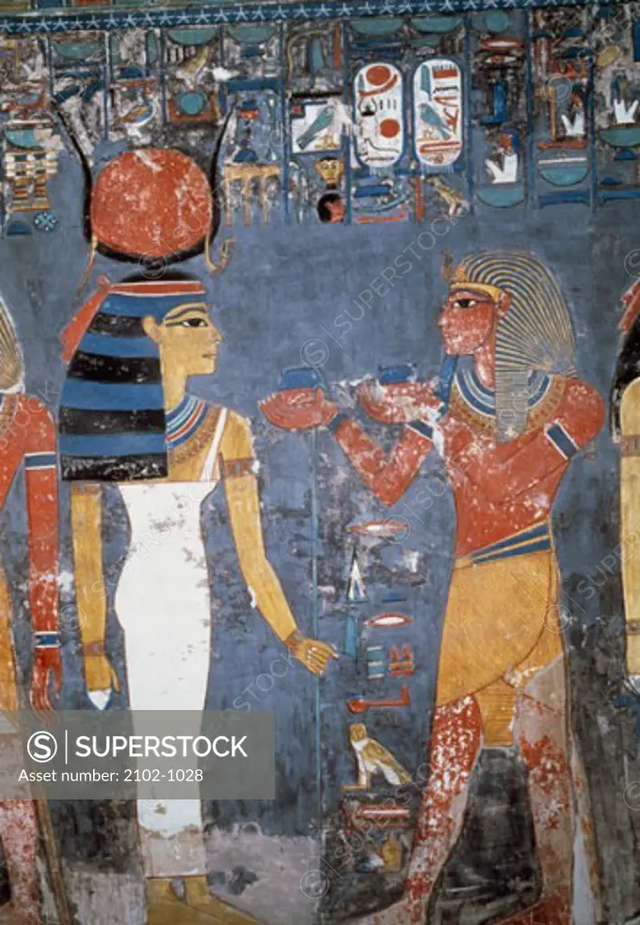 Tomb Of Horemheb, Wall Painting, Tebe, Egypt  Egyptian Art(- )  