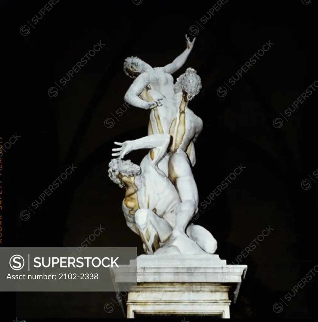 Rape of the Sabines Giambologna (1529-1608 Flemish) Loggia Dei Lanzi, Florence, Italy 