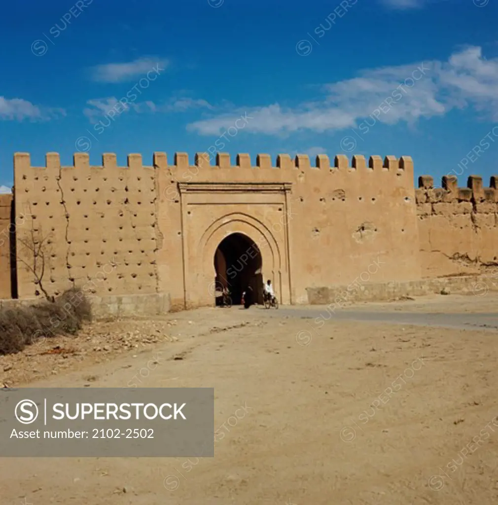 Facade of the Taroudant, Morocco