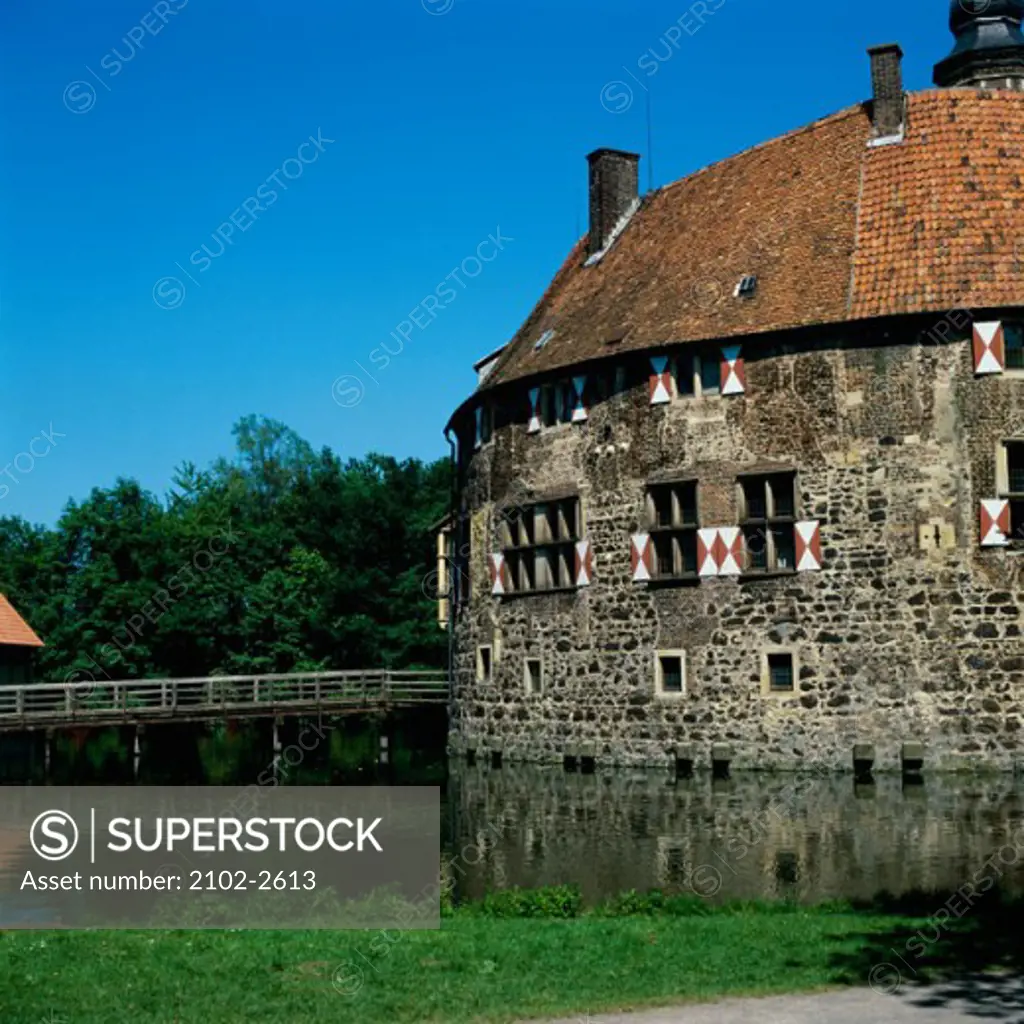 House on the banks of a canal, Munster, Germany