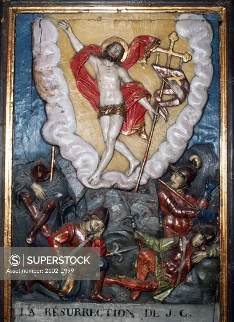 France,  Lanslevillard,  St. Sebastien Chapel,  Resurrection Artist
