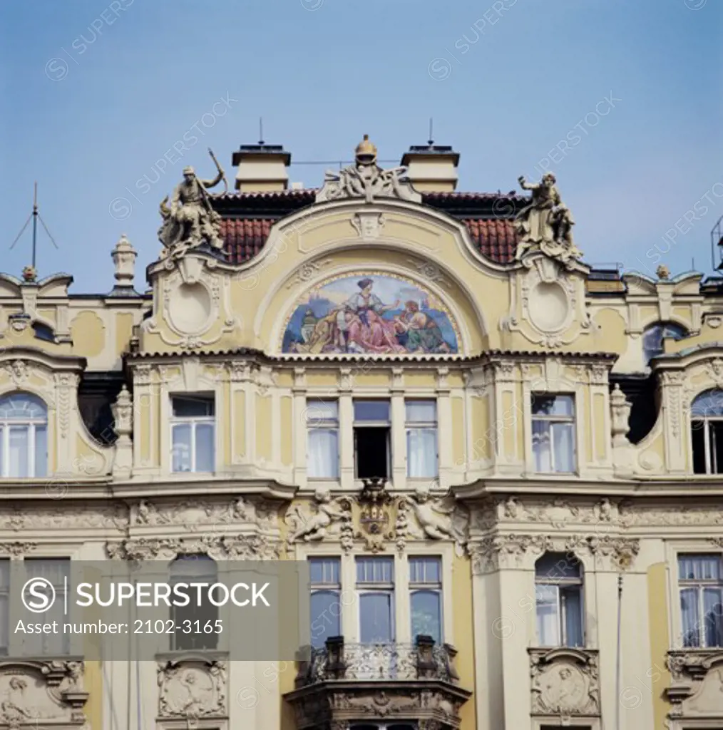 Facade of a building, Prague, Czech Republic