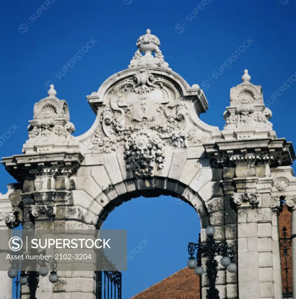 High section view of an archway, Budapest, Hungary