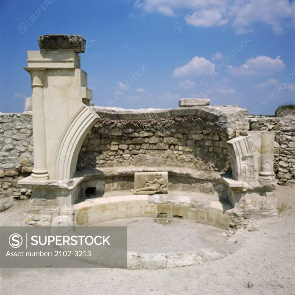 Ruins of a building, Roman Forum, Gorsium, Hungary