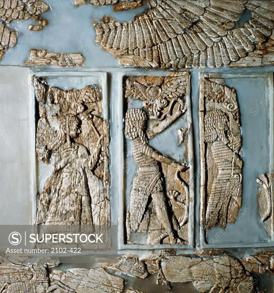 Shalmaneser III Nimrud, Mesopotamia Near Eastern Art Ivory Iraq National Museum, Baghdad, Iraq
