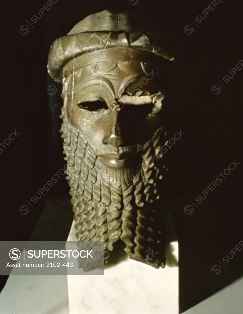 Head of Sargon, Akkadian King 2350 BCE  Bronze Iraq National Museum, Baghdad, Iraq