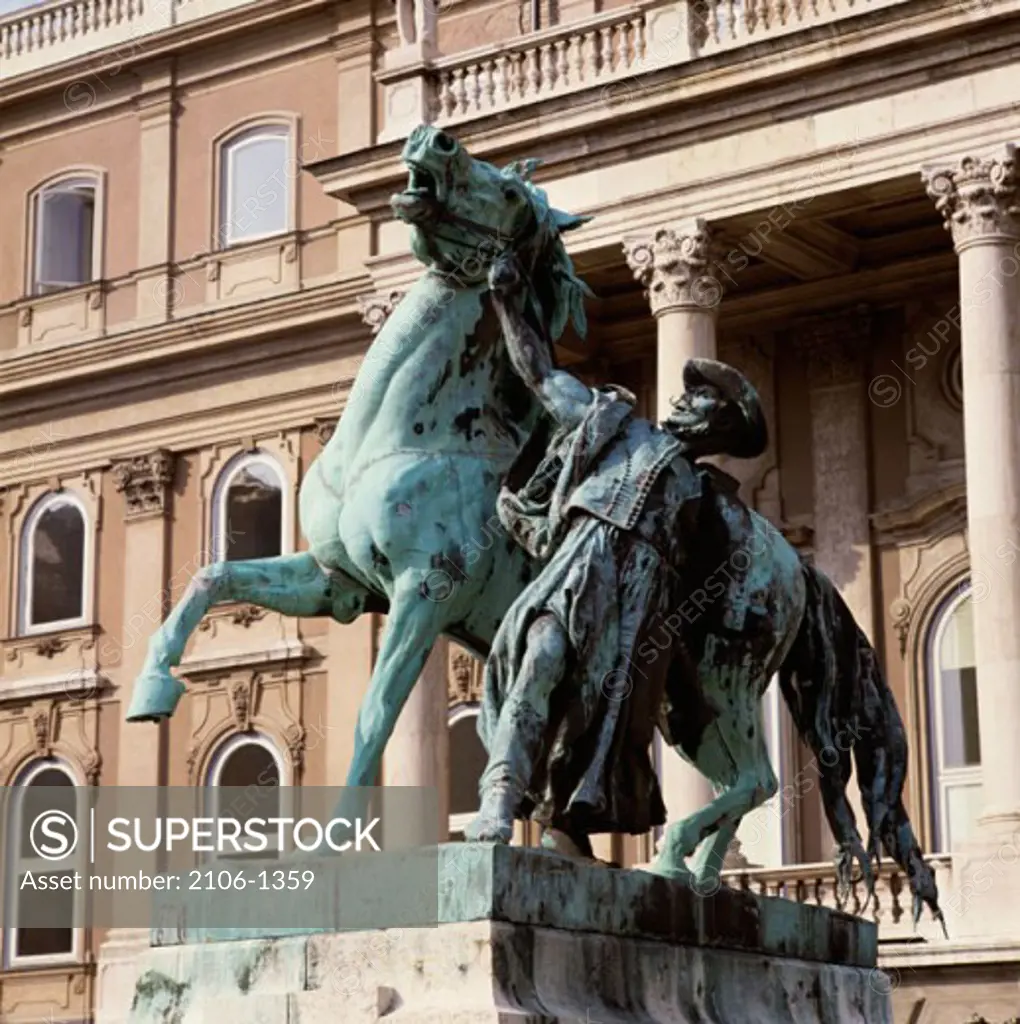 Statue at the Royal Palace, Budapest, Hungary