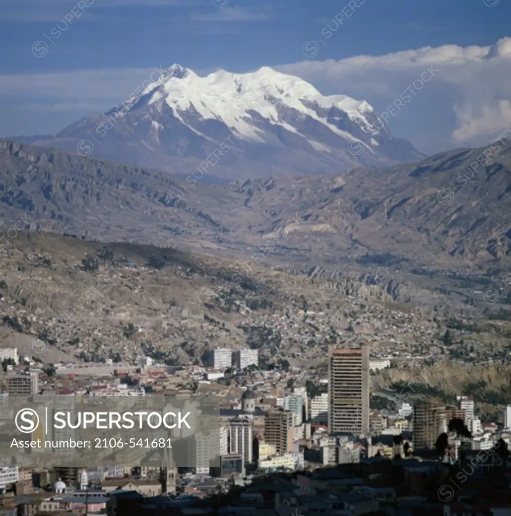La Paz Mount Illimani Bolivia