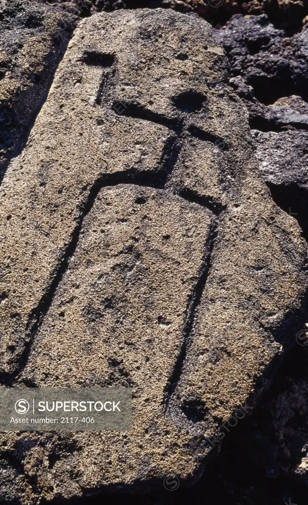 Petroglyphs Kohala Hawaii, USA