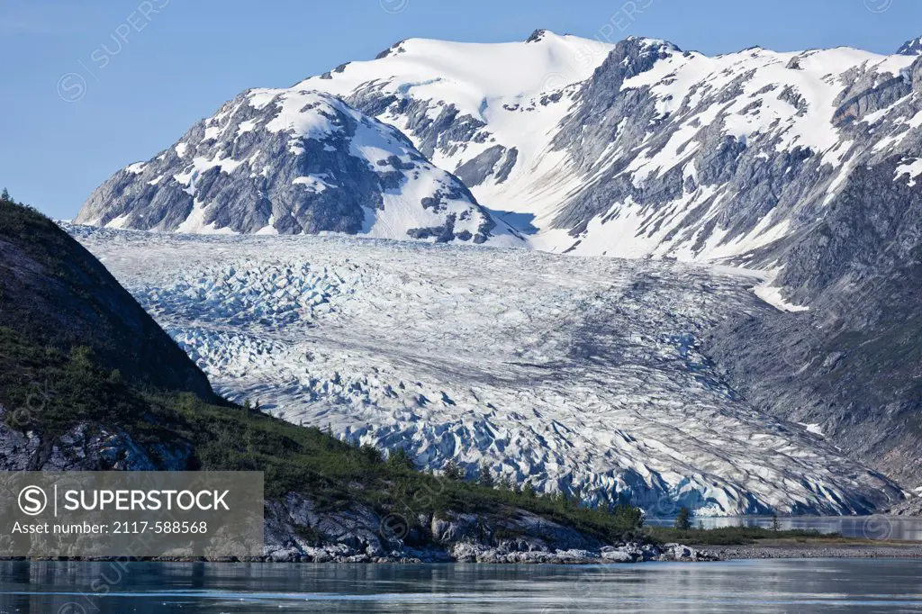 USA, Alaska, Glacier National Park, Reid Glacier