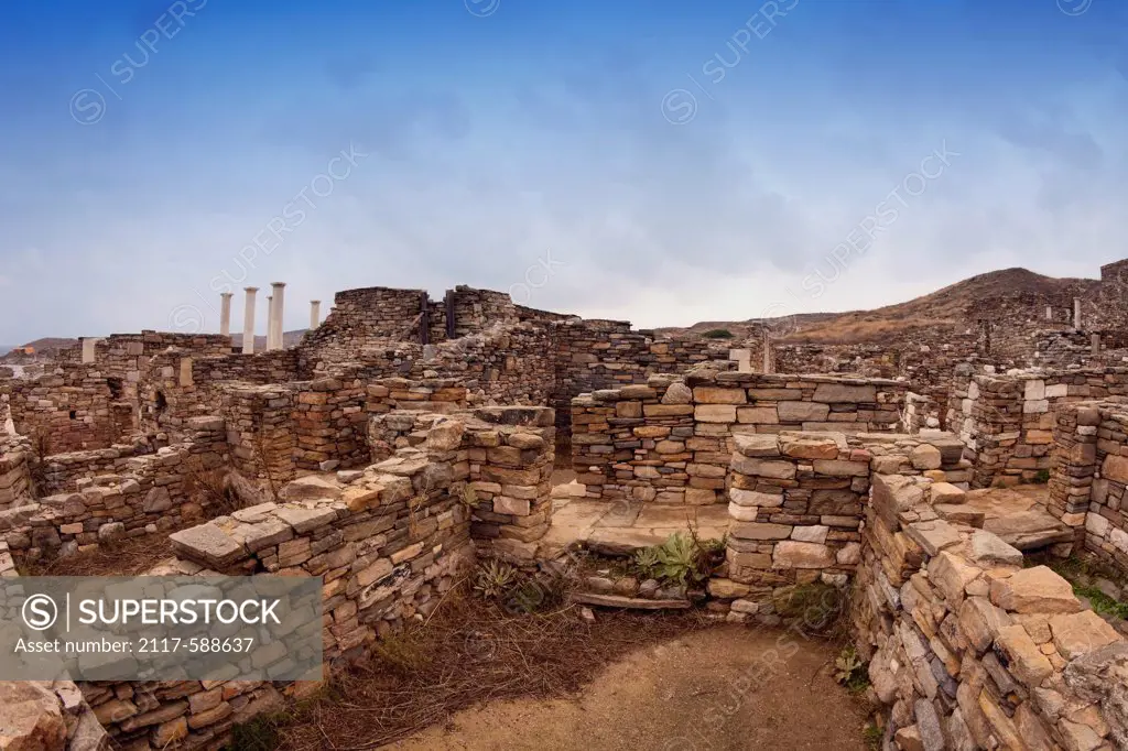 Greece, Delos, Archaeological excavation