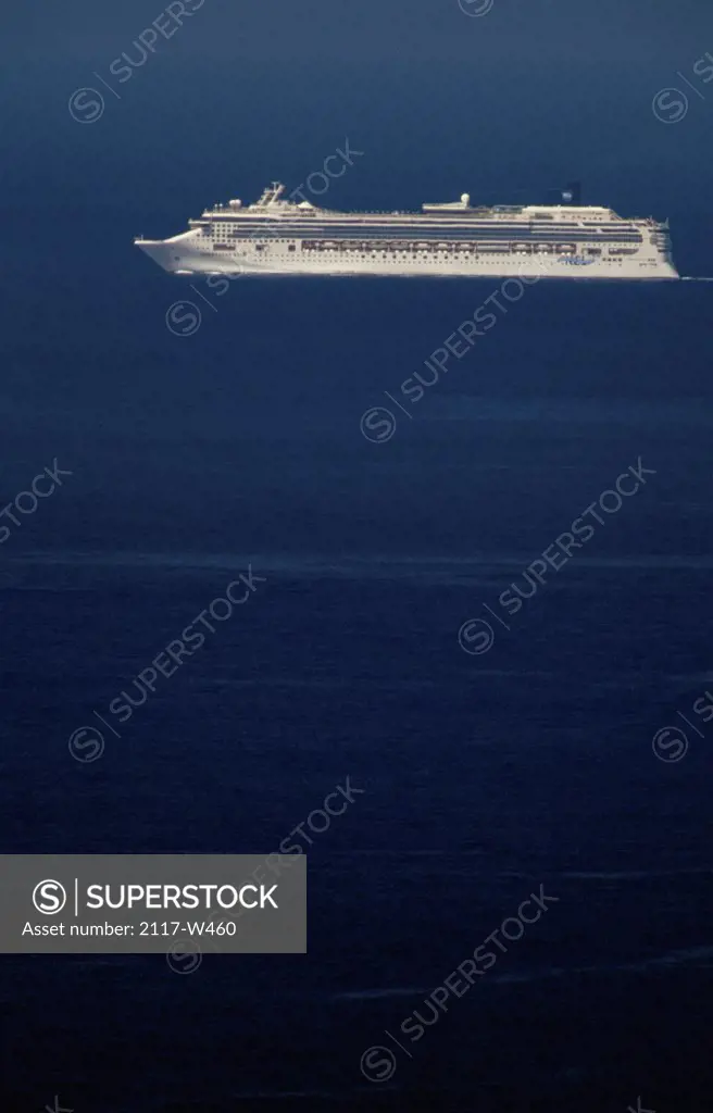 Cruise ship in the sea