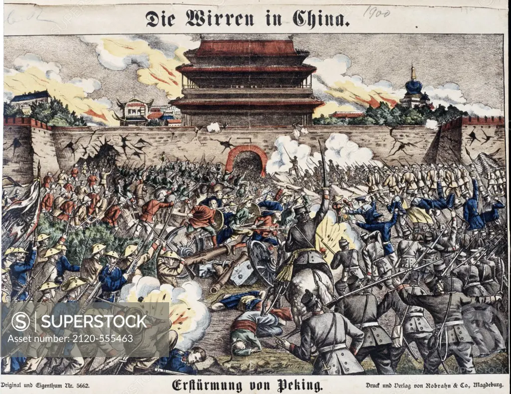 Boxer Rebellion: Attacking PekingArtist Unknown