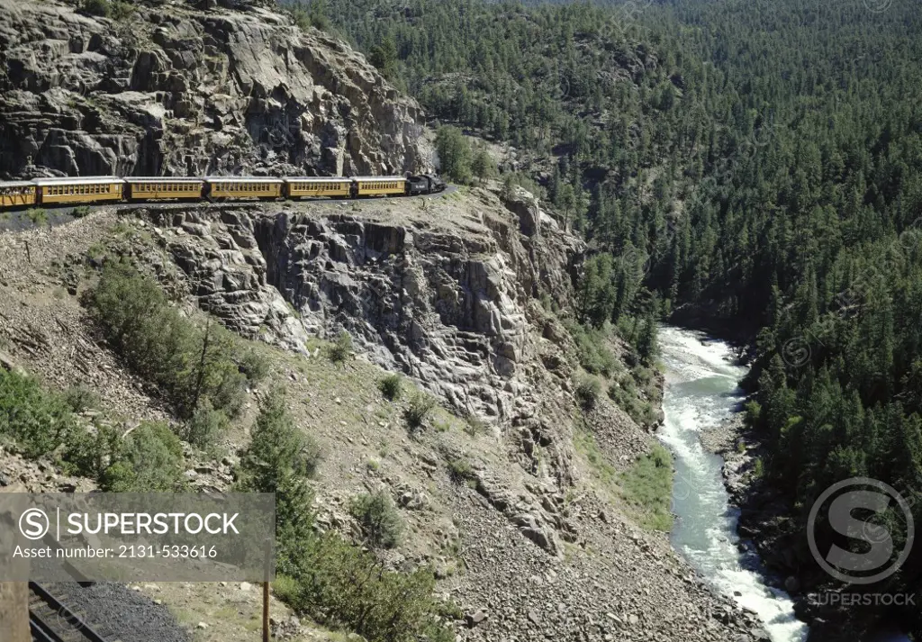 Durango & Silverton Narrow Gauge Railroad San Juan National Forest  Colorado USA