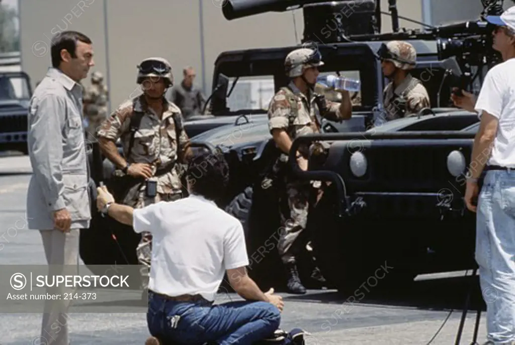 Television Anchorman Sam Donaldson, Operation Desert Shield, Saudi Arabia, August 23, 1990