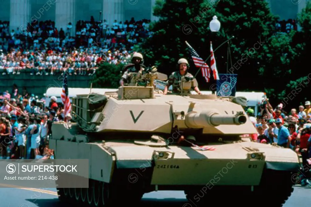 Washington D.C. -1A1 Ambrams Main Battle Tank During The National Victory Celebration After The Liberation of Kuwait
