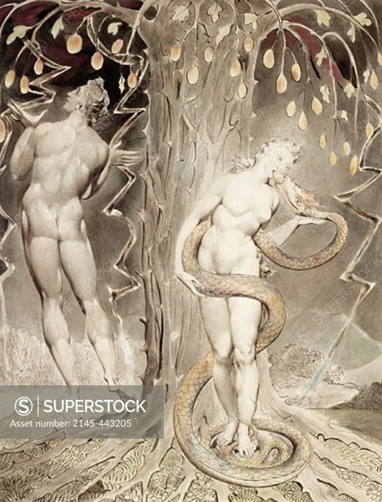 The Temptation & Fall Of Eve William Blake (1757-1827 British)