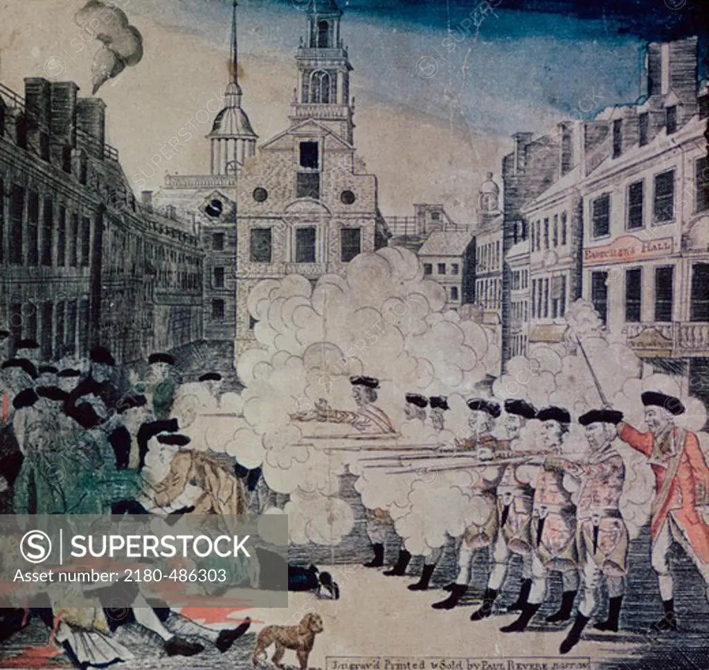 The Boston Massacre, March 5, 1770 Paul Revere (1735-1818 American)