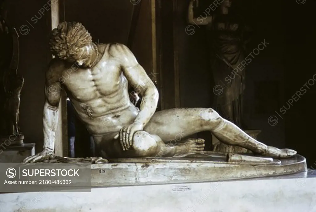 The Dying Gaul ca.230 BCE Greek Art  Marble Museo Capitolino, Rome, Italy