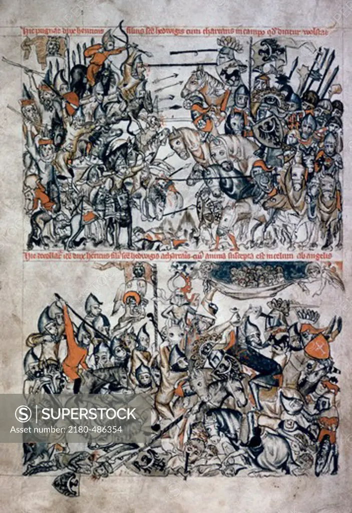 Hedwig Codex: Battle Of Duke Of Henri & Tartars  Manuscripts(- ) Manuscript