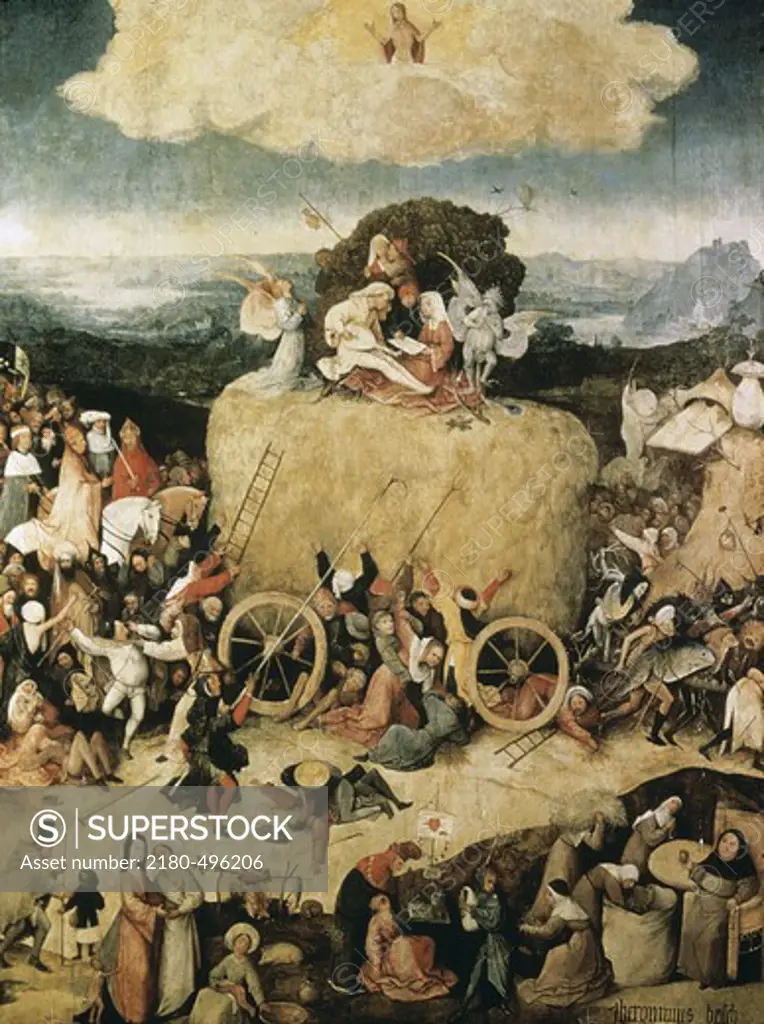 The Hay-Cart 1485-1505 Hieronymus Bosch (1450-1516/Netherlandish) Museo del Prado, Madrid 