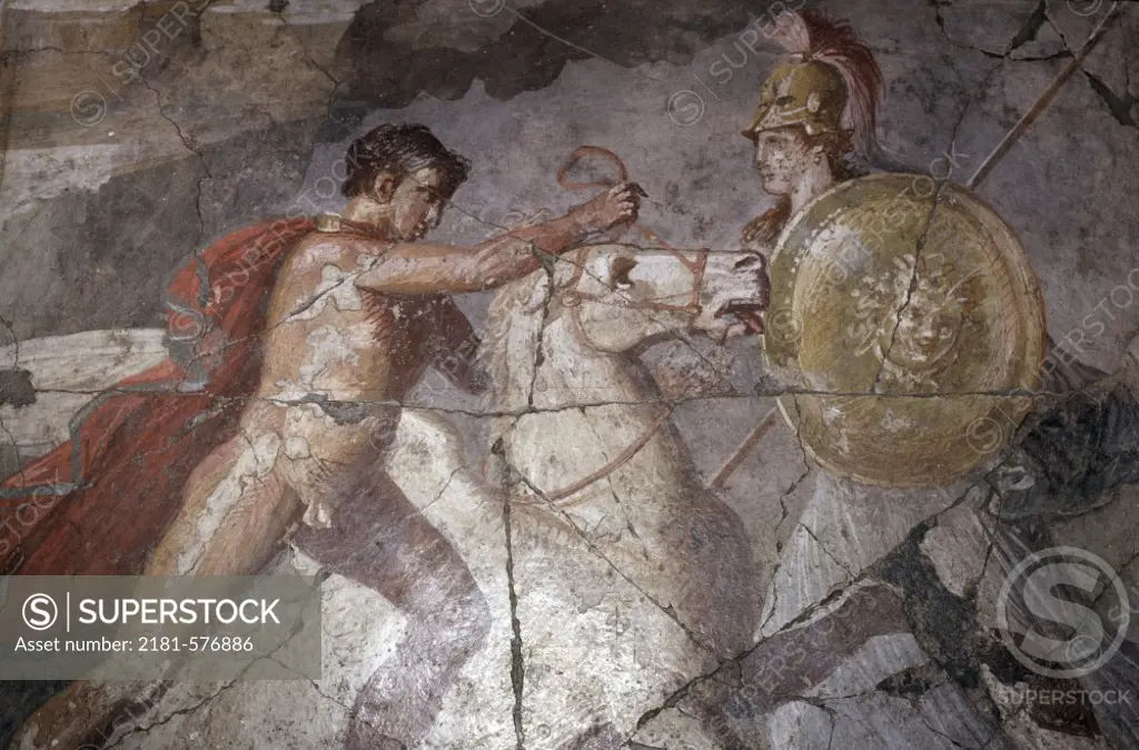 Perseus and the Gladiator63-79 A.D.FrescoPompeii, Italy