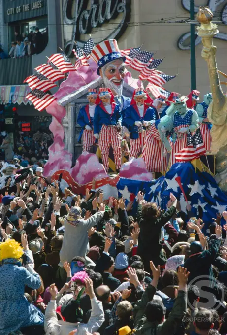 USA, Louisiana, New Orleans, Mardi Gras parade