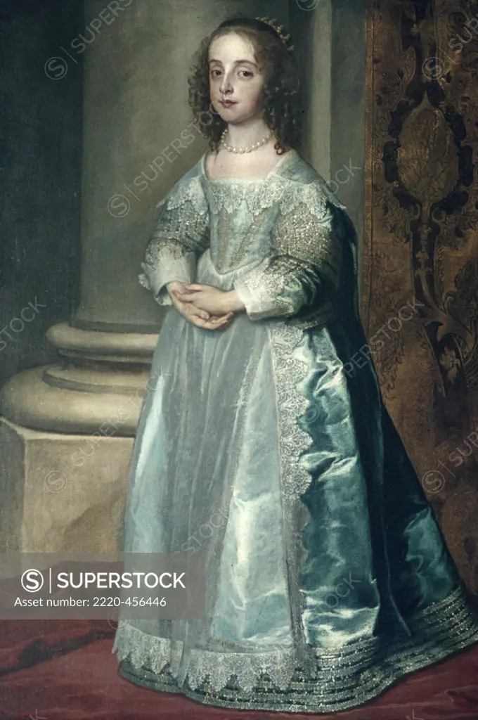Mary Stuart by Anthony van Dyck, (1599-1641)