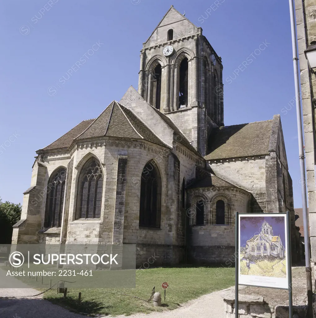 Auvers-Sur-Oise Church (subject of Van Gogh's painting)  Mid 1700s Auvers-sur-Oise, France