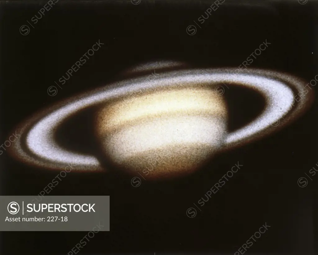 Close-up of the planet Saturn