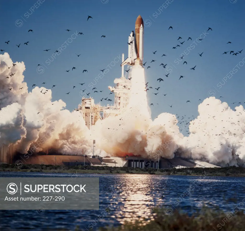 Shuttle Challenger Lift off Claimed Crew and Vehicle 1 28 86